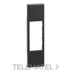 Placa frontal LIVING NOW 1 módulo para RJ45 y adaptadores keystone, dark con referencia KG07 de la marca BTICINO.