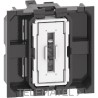 Interruptor 1P 10AX 250VCA LIVING NOW 2 módulos bornes automáticos, iluminable con referencia K4001M2A de la marca BTICINO.