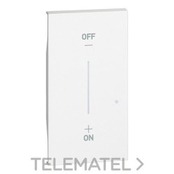 Tecla LIVING NOW W/NETATMO 2 módulos, iluminable para productos cableados, blanco con referencia KW33M2 de la marca BTICINO.