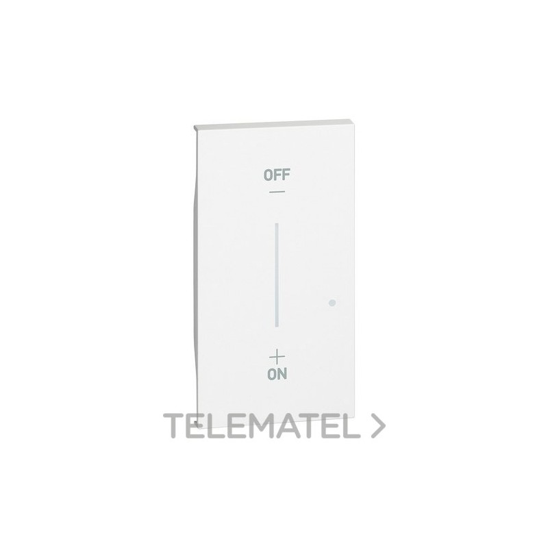 Tecla LIVING NOW W/NETATMO 2 módulos, iluminable para productos cableados, blanco con referencia KW33M2 de la marca BTICINO.