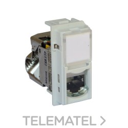 Base RJ45 CAT6A STP LIVING NOW 1 módulo para transmisión de datos/telefonía, blanco con referencia KW4279C6AS de la marca BTI