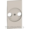 Placa frontal TV/R-SAT LIVING NOW 2 agujeros adaptable para otras bases TV, sand con referencia KM4212 de la marca BTICINO.