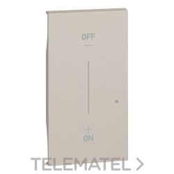 Tecla LIVING NOW W/NETATMO 2 módulos, iluminable para productos cableados, sand con referencia KM33M2 de la marca BTICINO.