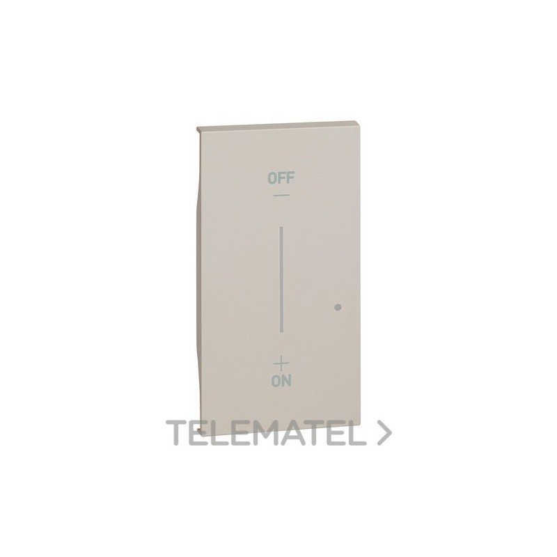 Tecla LIVING NOW W/NETATMO 2 módulos, iluminable para productos cableados, sand con referencia KM33M2 de la marca BTICINO.