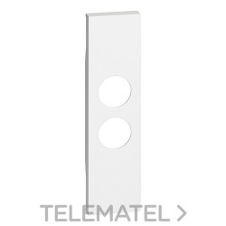 Placa frontal LIVING NOW 1 módulo para bases de TV ref.4214D-4371, blanco con referencia KW09 de la marca BTICINO.