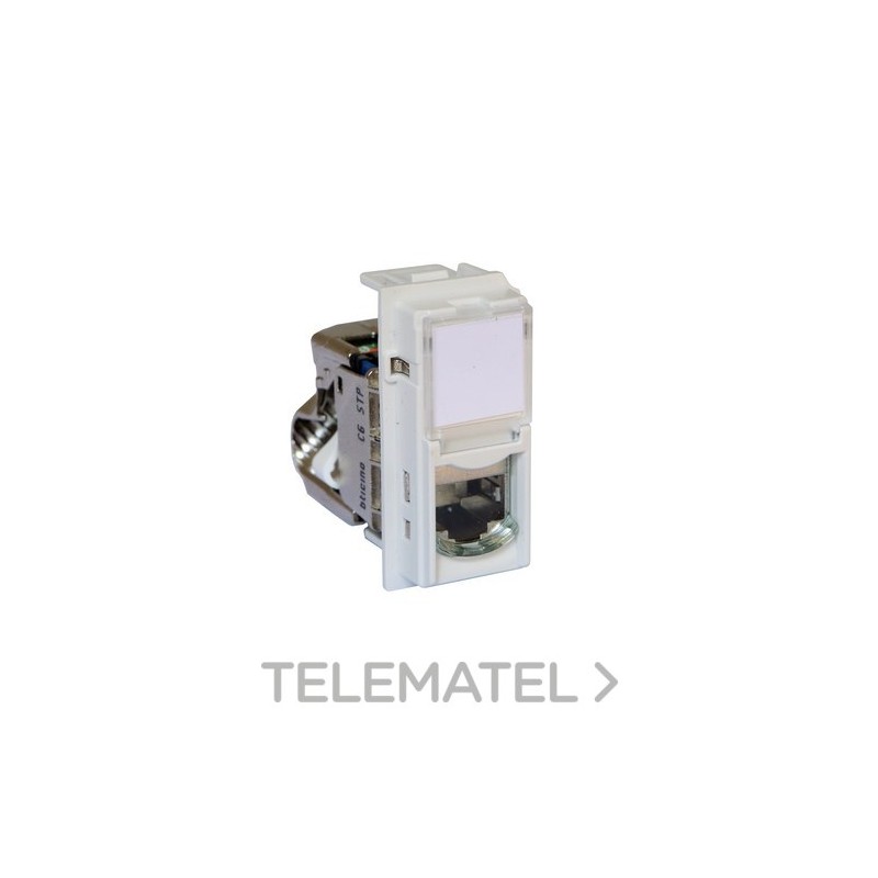 Base RJ45 CAT6 STP LIVING NOW 1 módulo para transmisión de datos/telefonía, blanco con referencia KW4279C6S de la marca BTICI