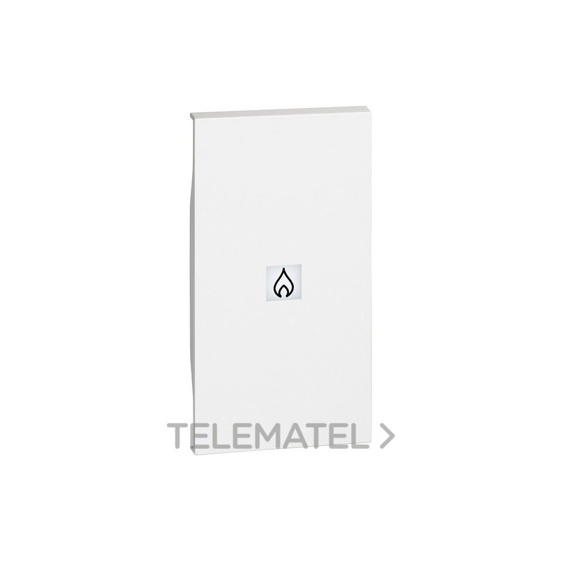 Tecla control calefacción LIVING NOW 2 módulos, blanco con referencia KW01M2PN de la marca BTICINO.