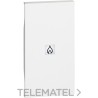 Tecla control calefacción LIVING NOW 2 módulos, blanco con referencia KW01M2PN de la marca BTICINO.