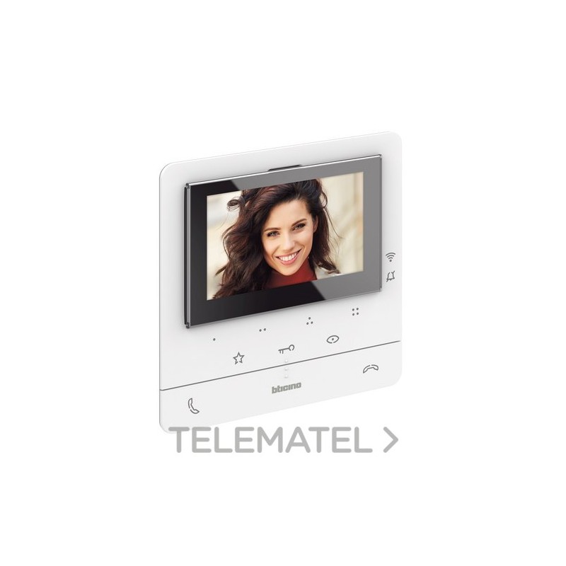Monitor manos libres Classe 100 conectado 2 hilos con referencia 344786 de la marca BTICINO.