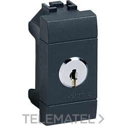 Conmutador 1 polo con llave KABA MICRO LIVING internacional con referencia L4022 de la marca BTICINO.