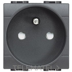 Base francesa 2P+T 10/16A Livinglight antracita con referencia L4142 de la marca BTICINO.