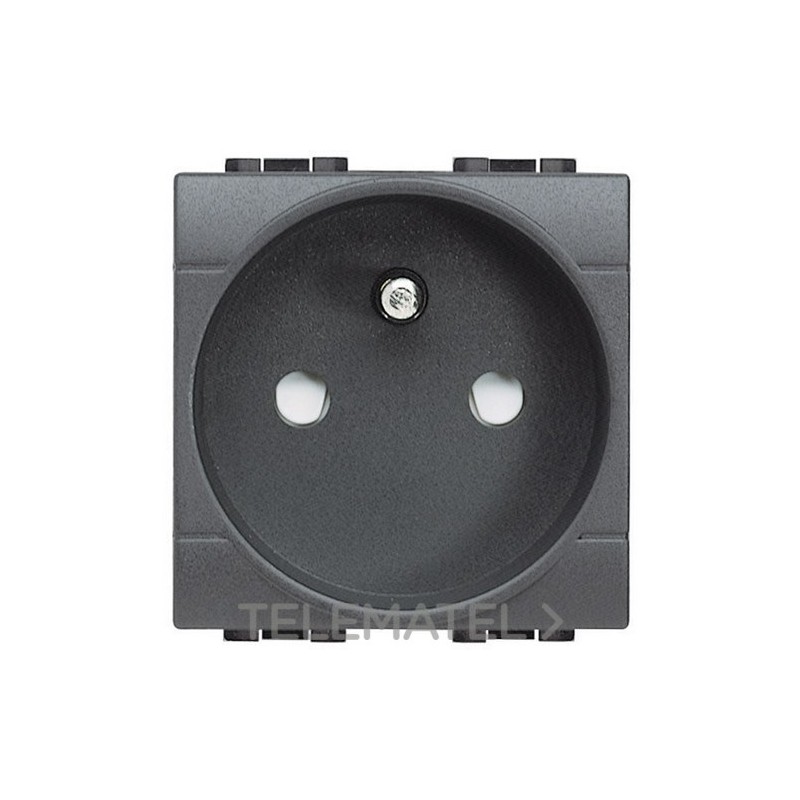Base francesa 2P+T 10/16A Livinglight antracita con referencia L4142 de la marca BTICINO.