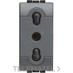 Base italiana 2P+T 10/16A Livinglight antracita con referencia L4180 de la marca BTICINO.