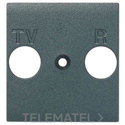 Frontal TV/R con 2 módulos Livinglight antracita con referencia L4204 de la marca BTICINO.