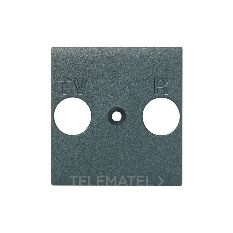 Frontal TV/R con 2 módulos Livinglight antracita con referencia L4204 de la marca BTICINO.