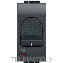 Interruptor magnetotérmico 1P+N 16A 3kA Livinglight 1 módulo antracita con referencia L4301/16 de la marca BTICINO.