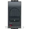 Interruptor magnetotérmico 1P+N 16A 3kA Livinglight 1 módulo antracita con referencia L4301/16 de la marca BTICINO.