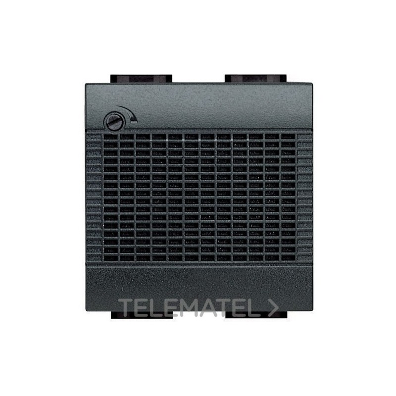 Sonería electrónica 12V Livinglight 2 módulos antracita con referencia L4355/12 de la marca BTICINO.