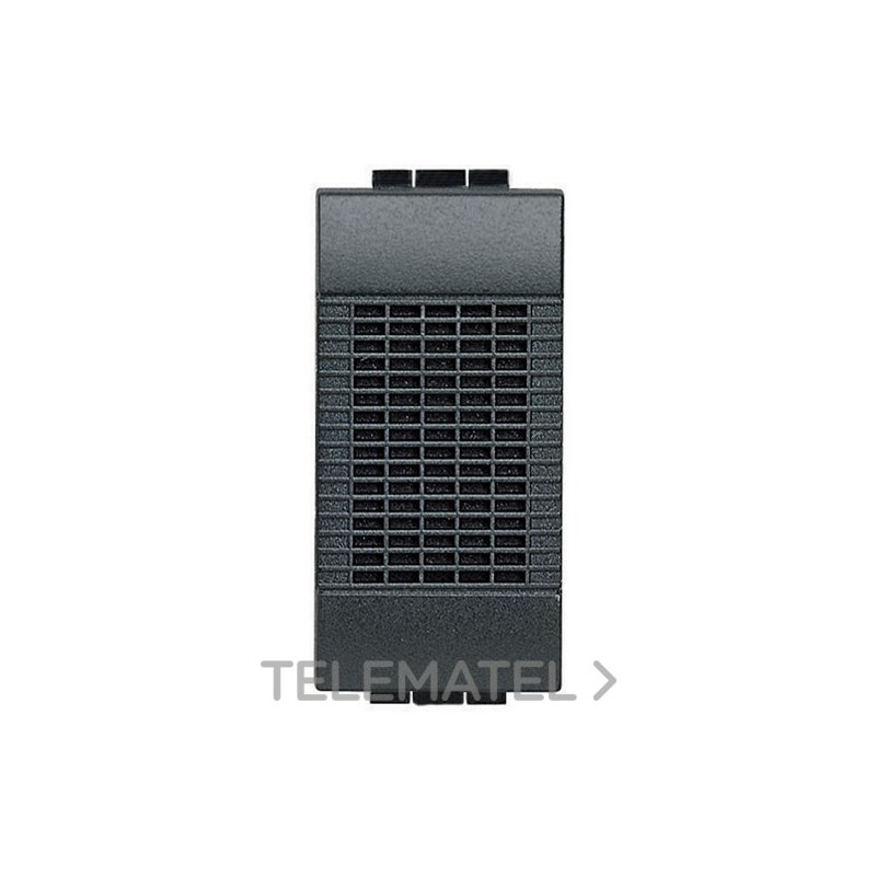 Zumbador 230V Livinglight 1 módulo antracita con referencia L4356/230 de la marca BTICINO.