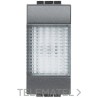 Portalámpara con difusor transparente Livinglight 1 módulo antracita con referencia L4371T de la marca BTICINO.
