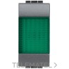Portalámpara con difusor verde Livinglight 1 módulo antracita con referencia L4371V de la marca BTICINO.