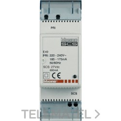 Alimentador SCS 2DIN con referencia E49 de la marca BTICINO.