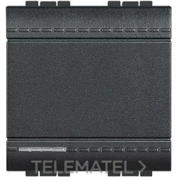 Interruptor 1 polo 16A con 2 módulos LIVING en color antracita con referencia L4001M2A de la marca BTICINO.