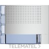 Placa frontal audio basico 1 pulsador 1 columna acabado Allmetal con referencia 351011 de la marca BTICINO.