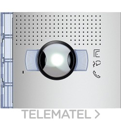 Placa frontal audio/vídeo gran apertura acabado Allmetal con referencia 351301 de la marca BTICINO.