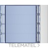 Placa frontal pulsador 4 pulsadores 1 columna acabado Allmetal con referencia 352041 de la marca BTICINO.