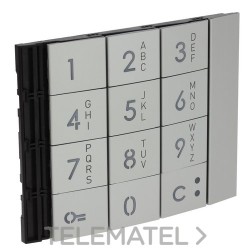Placa frontal módulo teclado acabado Allmetal con referencia 353001 de la marca BTICINO.
