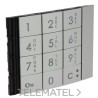 Placa frontal módulo teclado acabado Allmetal con referencia 353001 de la marca BTICINO.