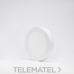 Aro ultrafino de LEDS 18W redondo de superficie blanco cálido blanco con referencia ND20R-SBCBL de la marca THREELINE.