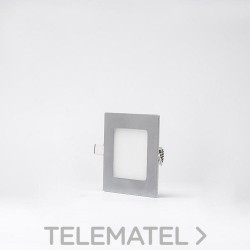 Empotrable ultrafino LED 9W cuadrado blanco neutro/plata con referencia ND10CBNPL de la marca THREELINE.