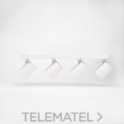 Aplique superficie 4xGU10 blanco con referencia SP4MTSBL de la marca THREELINE.